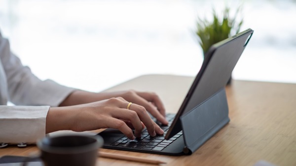 tablet voor tekstinvoer