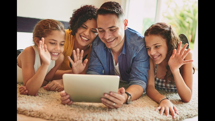Videobellen via een app is populair in families