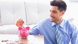 man begint met pensioensparen